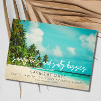 Tropical Beach Hochzeit in Urlaubsort Foto