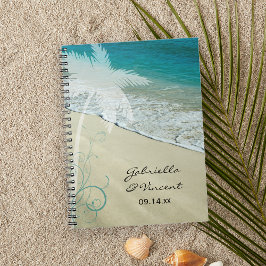Tropical Beach Hochzeit Notizblock