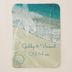 Tropical Beach Hochzeit Sherpadecke