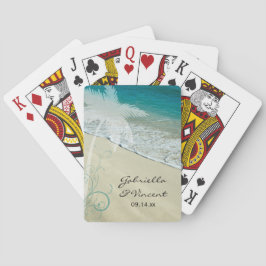Tropical Beach Hochzeit Spielkarten