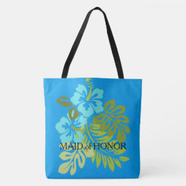 Tropical Beach Hochzeit Trauzeugin individuelle Na Tasche