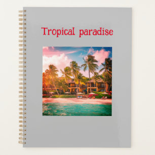 Tropical Beach Hotel Design Spiralplaner Planer
