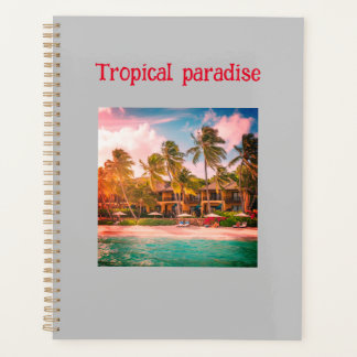 Tropical Beach Hotel Design Spiralplaner Planer