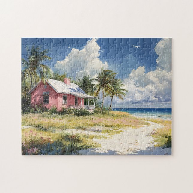 Tropical Beach Hütte (Horizontal)
