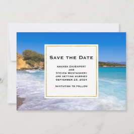 Tropical Beach Island Paradise Foto Wedding Save The Date