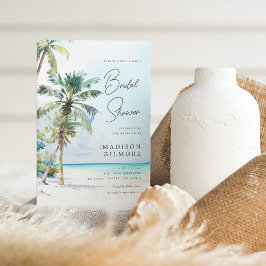 Tropical Beach Island Wedding Brautparty Einladung