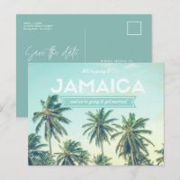 Tropical Beach Jamaica Hochzeit retten die Daten
