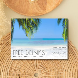 Tropical Beach Jungfrau Islands Foto Wedding Save The Date