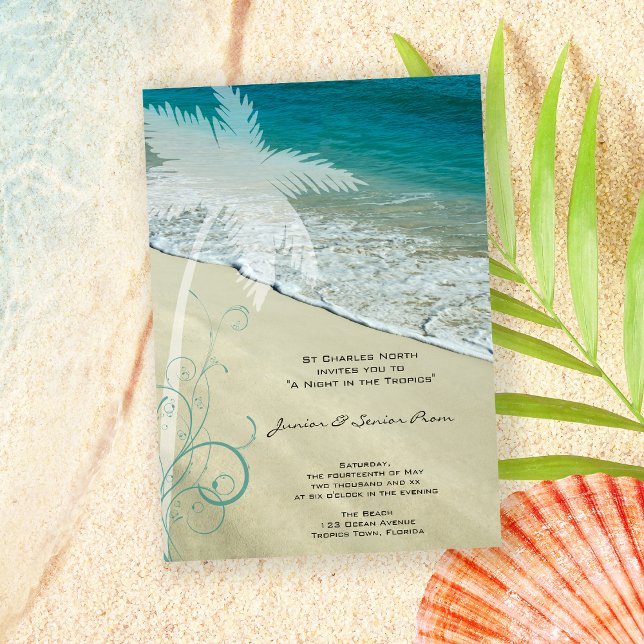 Tropical Beach Junior / Senior Prom Einladung (Von Creator hochgeladen)