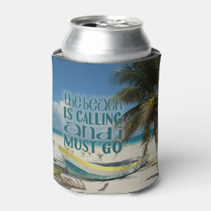 Tropical Beach kann Palm Tree Boote zu kühlen Reis Dosenkühler