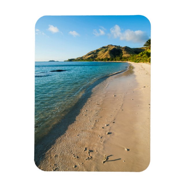 Tropical Beach Landschaft, Fidschi Magnet (Vertikal)