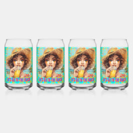 Tropical Beach, Lets Go to The Beach, Orange  Dosenglas