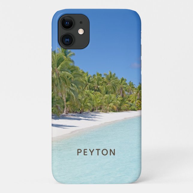 Tropical Beach mit Palms Case-Mate iPhone Fall Case-Mate iPhone Hülle (Rückseite)