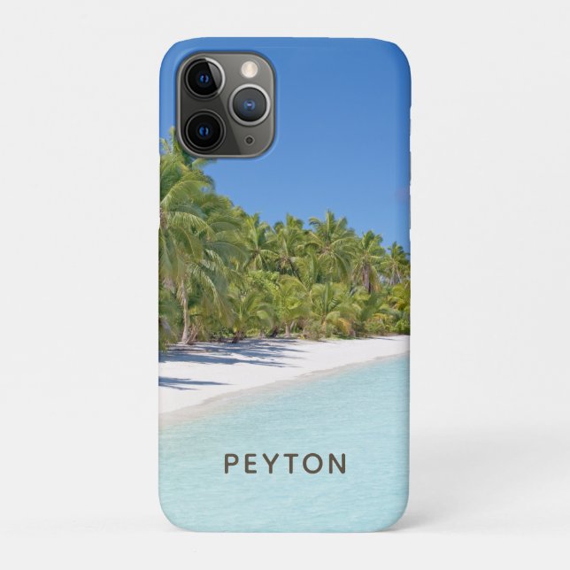 Tropical Beach mit Palms Case-Mate iPhone Fall Hülle (Rückseite)