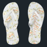 Tropical Beach Mode | Bachelorette Flip Flops<br><div class="desc">Vielen Dank für Ihre besten Girls, die an Ihrer Seite mit diesen einzigartigen Flip Flops stehend sind. Das perfekte Bachelorette-Geschenk für Ihr Wochenende-Party! Passen Sie auf Ihre gesamte Hochzeitsfeier und natürlich die Braut, oder für Ihr Brautparty oder Bachelorette Wochenende. Unsere Brautparty Flip Flops sind der ideale Weg für Ihre Crew,...</div>