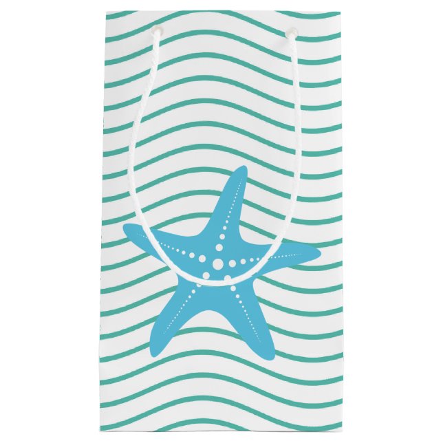 Tropical Beach Muschel Gefallen Geschenktasche Kleine Geschenktüte (Vorderseite)