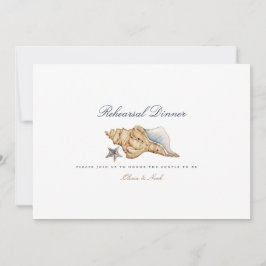 Tropical Beach Muschel Probe Dinner Card Dankeskarte