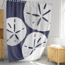 Tropical Beach Navy Blue White Sand Dollar Küste