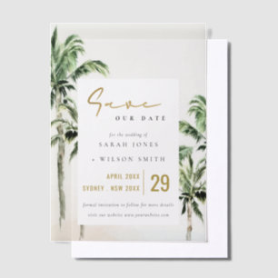 Tropical Beach Palm Bäume Hochzeiten speichern das