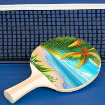 Tropical Beach Palm Tree Szene