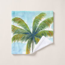 Tropical Beach Palme an einem sonnigen Tag