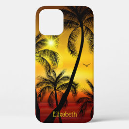 Tropical Beach Palms Personalisiert Case-Mate iPhone Hülle