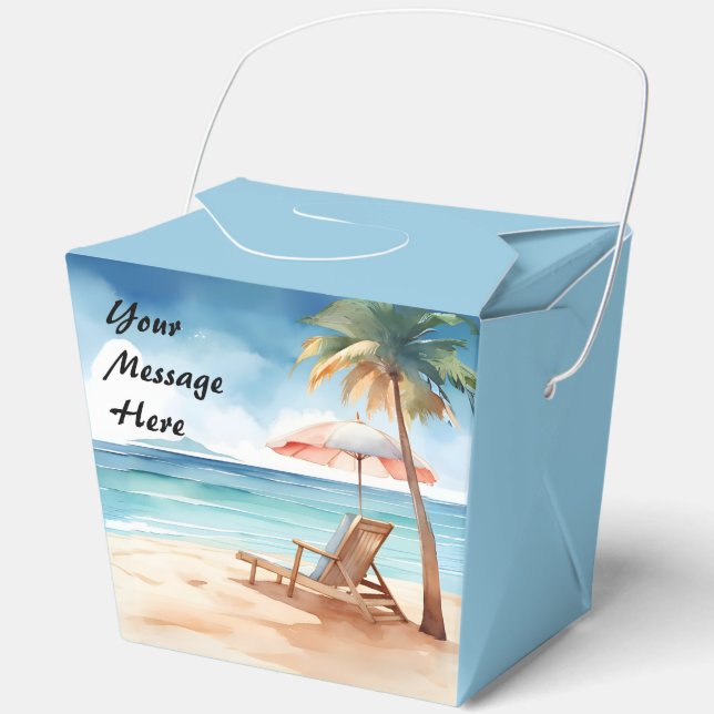 Tropical Beach Party Geschenkschachtel (Vorderseite)