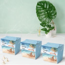 Tropical Beach Party Geschenkschachtel