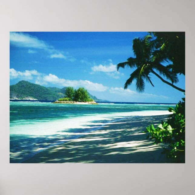 Tropical Beach Print Poster (Vorne)