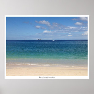 Tropical Beach Print Poster