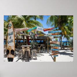 Tropical Beach Resort Poster