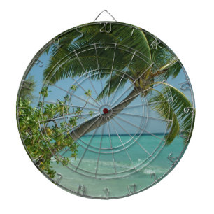 Tropical Beach Sand Sun Water Ocean Waves Surfen K Dartscheibe