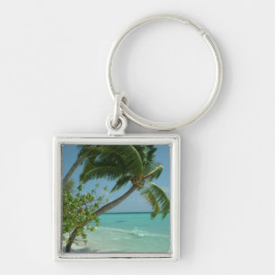 Tropical Beach Sand Sun Water Ocean Waves Surfen K Schlüsselanhänger