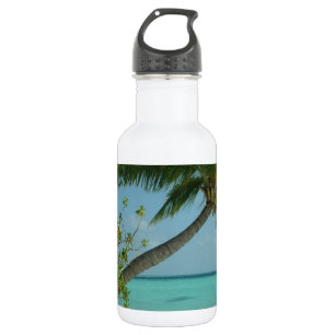 Tropical Beach Sand Sun Water Ocean Waves Surfen K Trinkflasche