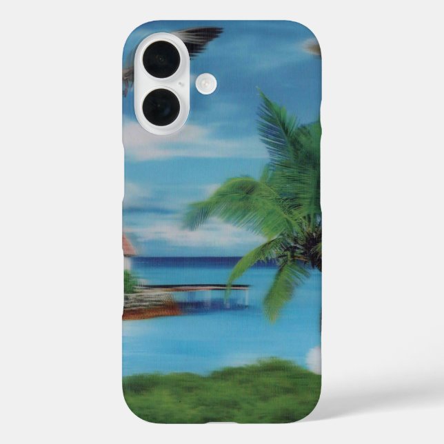 Tropical Beach Scene Art Print title_seo2 (Rückseite)