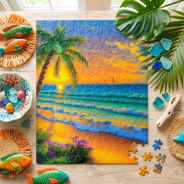 Tropical Beach Scenery Jigsaw Puzzle (Von Creator hochgeladen)