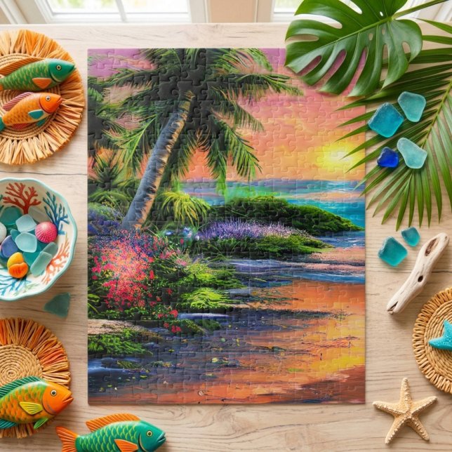 Tropical Beach Scenery Jigsaw Puzzle (Von Creator hochgeladen)