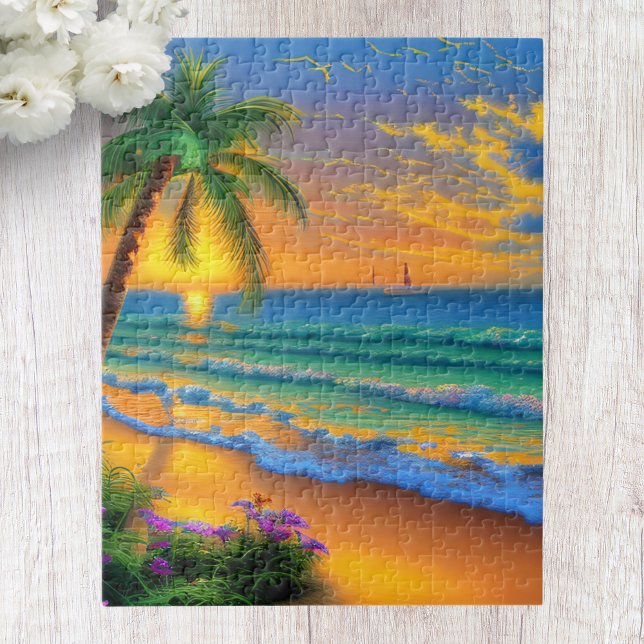 Tropical Beach Scenery Jigsaw Puzzle (Von Creator hochgeladen)