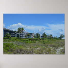 Tropical Beach Side Paradise Poster