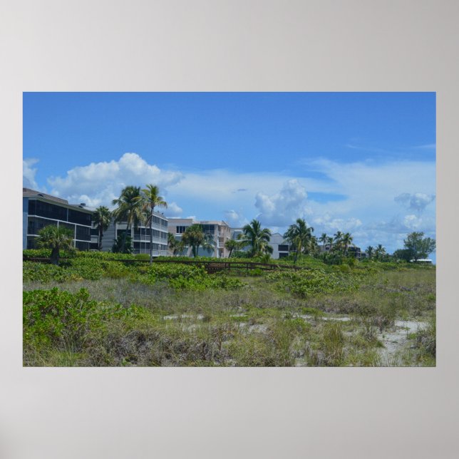 Tropical Beach Side Paradise Poster (Vorne)