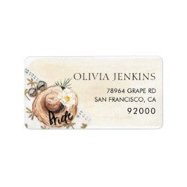 Tropical Beach Summer Brautparty Address Labels Adressaufkleber