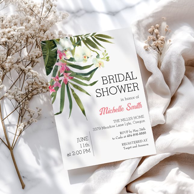 Tropical Beach Summer Bridal Dusche Einladung (Von Creator hochgeladen)