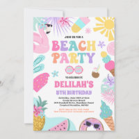 Tropical Beach Summer Ocean Birthday Party