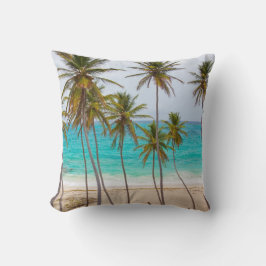 Tropical Beach Throw Kissen