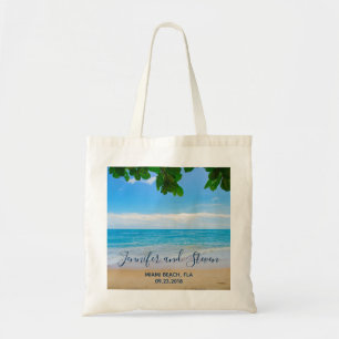 Tropical Beach Vacation Island Wedding Tragetasche