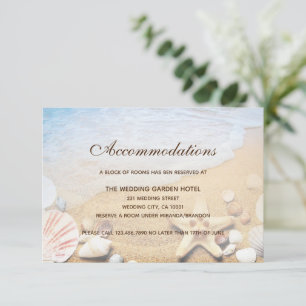 Tropical Beach Wedding Card Begleitkarte