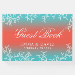 Tropical Beach Wedding Coral Reef Gästebuch