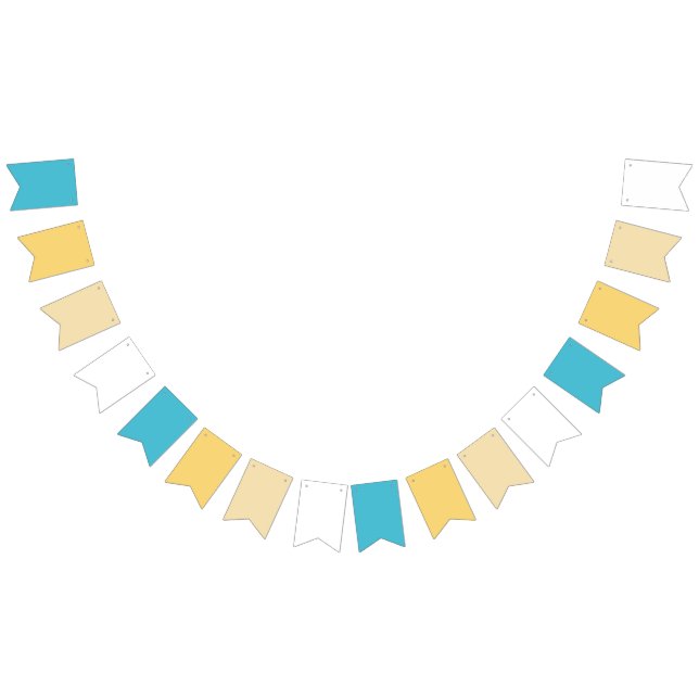 Tropical Beach Wedding Wimpelkette (Alle)