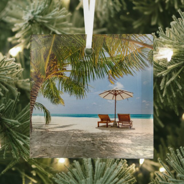 Tropical Beaches | Beach Dominican Republic Ornament Aus Glas (Insitu)