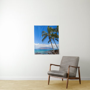 Tropical Beaches Maui Hawaii Island Wandteppich